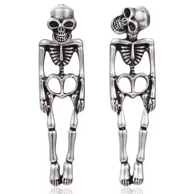 Halloween Earrings Skeleton for Women, Spooky Skull Ideal for Trick or Treat Night Halloween Party Cosplay