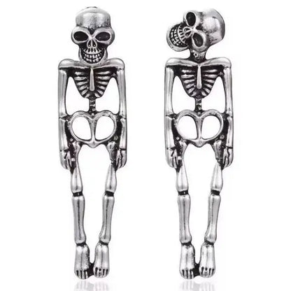 Halloween Earrings Skeleton for Women, Spooky Skull Ideal for Trick or Treat Night Halloween Party Cosplay