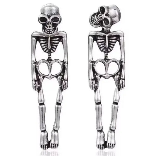 Halloween Earrings Skeleton for Women, Spooky Skull Ideal for Trick or Treat Night Halloween Party Cosplay
