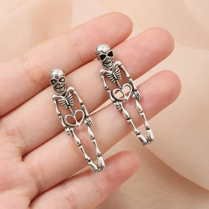 Halloween Earrings Skeleton for Women, Spooky Skull Ideal for Trick or Treat Night Halloween Party Cosplay